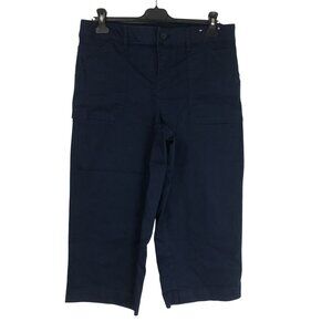 Khakis & Company Capri Pants Womens Navy Blue Size 8 Stretch